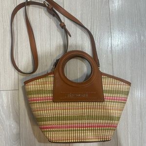 Brand New Anne Klein Crossbody Raffia